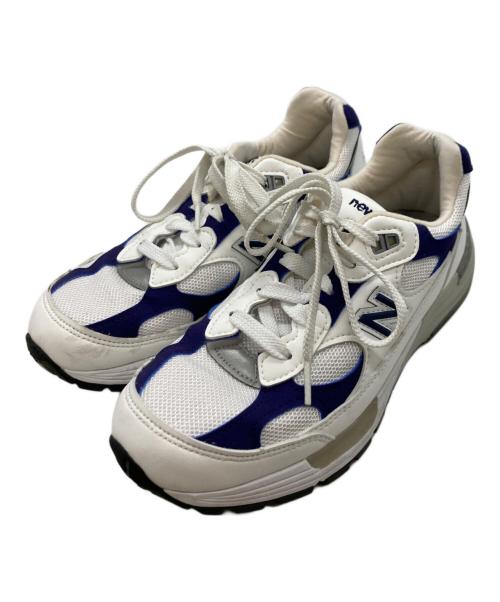 NEW BALANCE（ニューバランス）NEW BALANCE (ニューバランス) M992EC/ニューバランス/made in USA ホワイト×ネイビー サイズ:23cmの古着・服飾アイテム