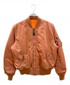 ALPHAアルファ）の古着「フライトジャケット/アルファ/0615-00-573-8335」｜ピンク