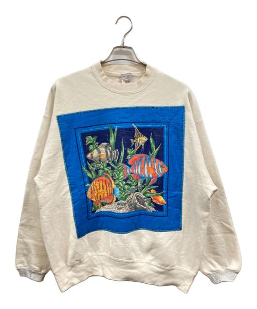 FRUIT OF THE LOOM（フルーツオブザルーム）FRUIT OF THE LOOM (フルーツオブザルーム) スウェット ベージュ サイズ:XLの古着・服飾アイテム