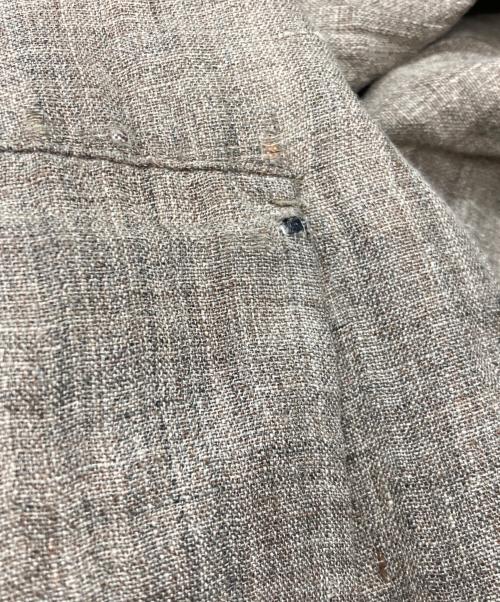 GALERIE VIE（ギャルリーヴィー）GALERIE VIE (ギャルリーヴィー) リネンコットンダブルフェイス ステンカラーコート ブラウン サイズ:Sの古着・服飾アイテム