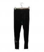 YOHJI YAMAMOTOヨウジヤマモト）の古着「刺繍レギンスパンツ/ヨウジヤマモト/FJ-P13-018」｜ブラック