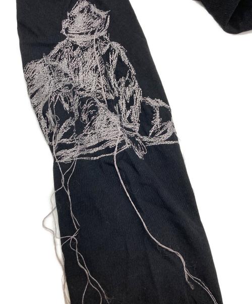 YOHJI YAMAMOTO（ヨウジヤマモト）YOHJI YAMAMOTO (ヨウジヤマモト) 刺繍レギンスパンツ/ヨウジヤマモト/FJ-P13-018 ブラック サイズ:1の古着・服飾アイテム