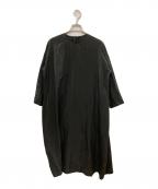 ）の古着「シルクコットンブラウスワンピース/エコール ド キュリオジテ」｜ブラック