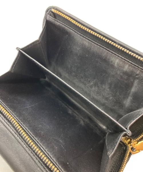 MIU MIU（ミュウミュウ）MIU MIU (ミュウミュウ) マテラッセ 三つ折り 財布/ミュウミュウ ブラックの古着・服飾アイテム