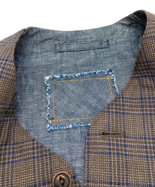 45R（フォーティファイブ・アール）45R (フォーティファイブ・アール) 撚杢コットンツイードの908 4ポケットベスト/フォーティファイブ・アール/80710072 ブラウン サイズ:3の古着・服飾アイテム