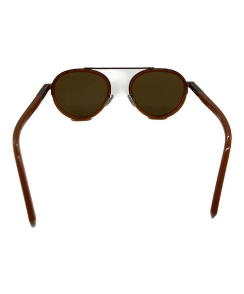 ZEGNA（ゼニア）ZEGNA (ゼニア) Orizzonte II ラウンドフレーム サングラス/ゼニア/EZ0242 45E ブラウン サイズ:51□21 145の古着・服飾アイテム