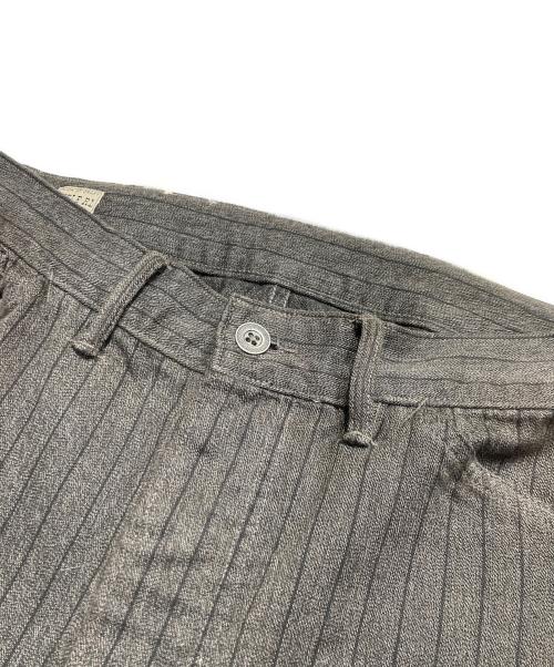 RRL（ダブルアールエル）RRL (ダブルアールエル) Striped Jaspe Twill Field Trouser/ストライプド ジャスペ ツイル フィールド パンツ ブラウン サイズ:30/30の古着・服飾アイテム