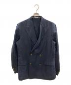 BOGLIOLIボリオリ）の古着「リネンダブルジャケット/DOVER/ボリオリ/W4702EW」｜ネイビー