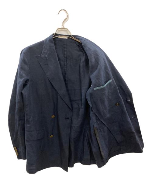 BOGLIOLI（ボリオリ）BOGLIOLI (ボリオリ) リネンダブルジャケット/DOVER/ボリオリ/W4702EW ネイビー サイズ:Ｌの古着・服飾アイテム