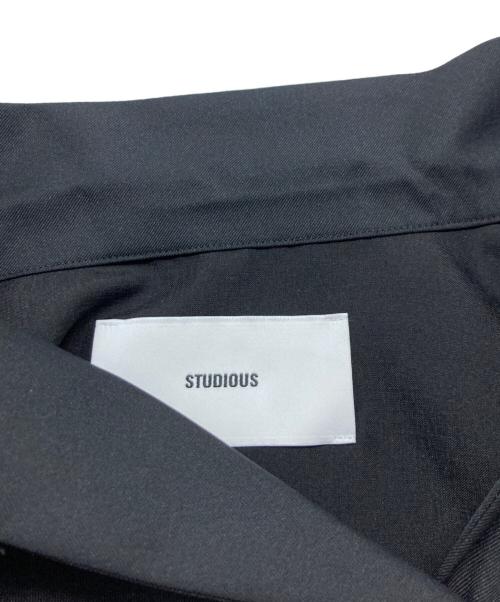 STUDIOUS（ステュディオス）STUDIOUS (ステュディオス) Open Collar Shirt/ステュディオス/123401001 ブラック サイズ:Freeの古着・服飾アイテム