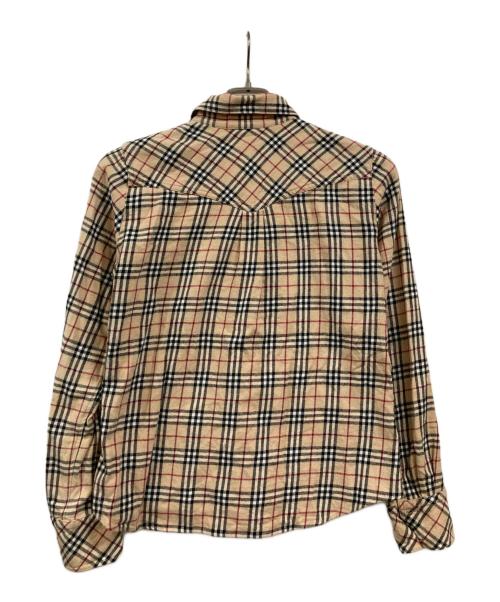 BURBERRY BLUE LABEL（バーバリー ブルー レーベル）BURBERRY BLUE LABEL (バーバリーロンドンブルーレーベル) ノヴァチェックシャツ ベージュ サイズ:Sの古着・服飾アイテム