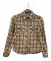 BURBERRY BLUE LABEL（バーバリーロンドンブルーレーベル）の古着「ノヴァチェックシャツ」｜ベージュ