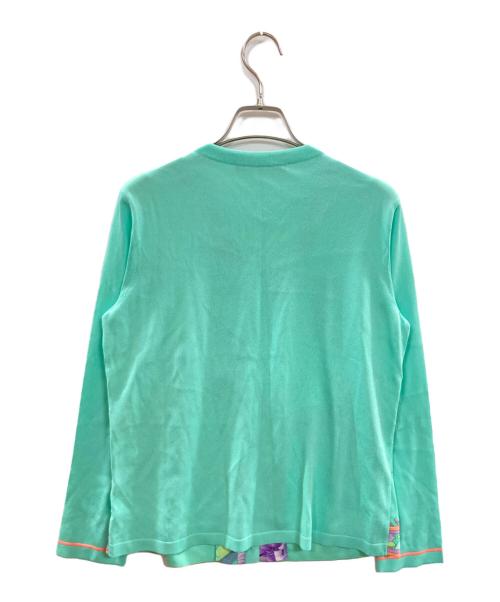 LEONARD（レオナール）LEONARD (レオナール) ニットカーディガン/レオナール/0139224 ブルー サイズ:40の古着・服飾アイテム