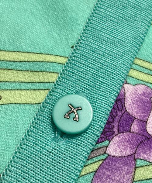 LEONARD（レオナール）LEONARD (レオナール) ニットカーディガン/レオナール/0139224 ブルー サイズ:40の古着・服飾アイテム