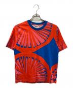 marimekkoマリメッコ）の古着「半袖Tシャツ/マリメッコ/52219-5-49791/Sasu Kauppiコラボ」｜ブルー×レッド