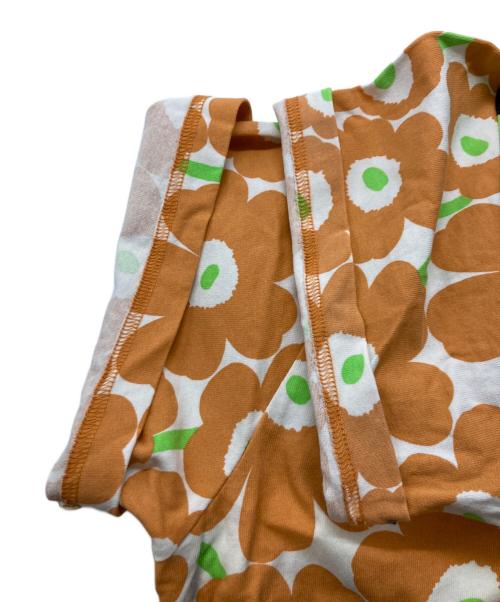 marimekko（マリメッコ）marimekko (マリメッコ) 半袖Tシャツ/マリメッコ/52219-1-90050/ユニセックス オレンジ×グリーン サイズ:Sの古着・服飾アイテム
