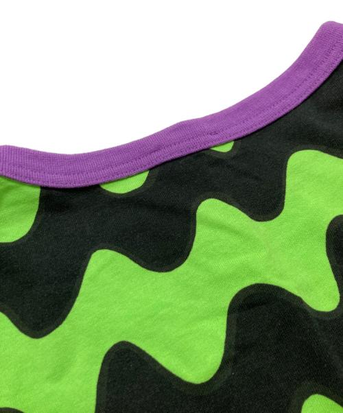 marimekko（マリメッコ）marimekko (マリメッコ) 半袖Tシャツ/マリメッコ/52219-1-90050/ユニセックス オレンジ×グリーン サイズ:Sの古着・服飾アイテム