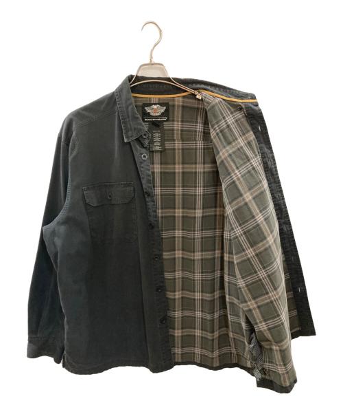 HARLEY-DAVIDSON（ハーレーダビッドソン）HARLEY-DAVIDSON (ハーレーダビッドソン) バックプリントシャツ/ハーレーダビッドソン ブラック サイズ:XLの古着・服飾アイテム