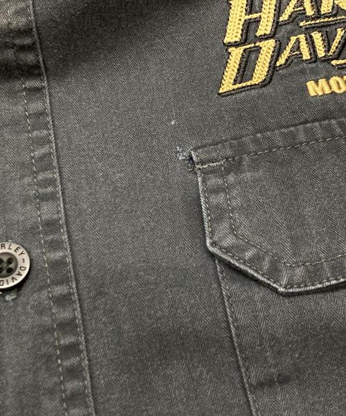 HARLEY-DAVIDSON（ハーレーダビッドソン）HARLEY-DAVIDSON (ハーレーダビッドソン) バックプリントシャツ/ハーレーダビッドソン ブラック サイズ:XLの古着・服飾アイテム