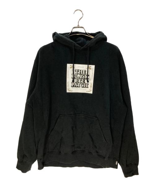 THE BLACK EYE PATCH（ブラックアイパッチ）THE BLACK EYE PATCH (ブラックアイパッチ) TRADEMARK CERTIFICATE HOODIE ブラック サイズ:XLの古着・服飾アイテム