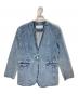 Whim Gazette（ウィムガゼット）の古着「DENIMノーカラージャケット」｜ブルー