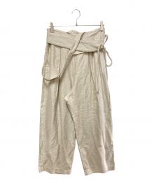 pelleq（ペレック）の古着「Tatami Dobby One Shoulder Trousers/ペレック/PT0303-SS24」｜ベージュ