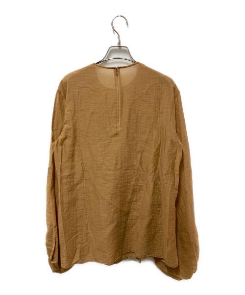 Whim Gazette（ウィムガゼット）Whim Gazette (ウィムガゼット) フロントリボンブラウス/ウィムガゼット/WGZ1051204A0002 ブラウン サイズ:Freeの古着・服飾アイテム