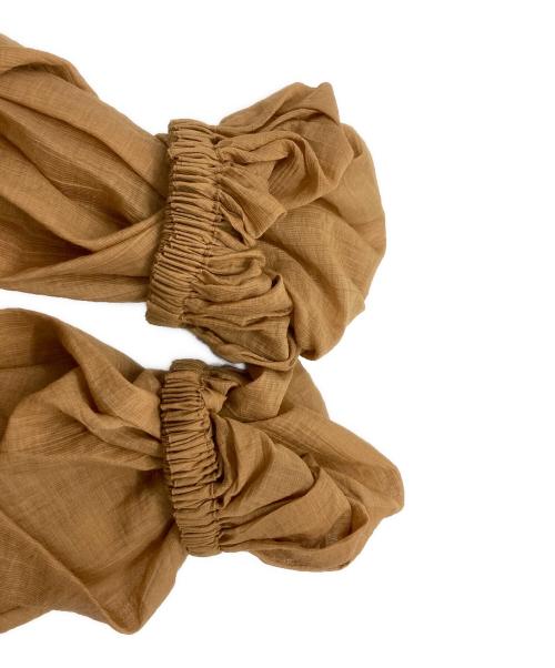 Whim Gazette（ウィムガゼット）Whim Gazette (ウィムガゼット) フロントリボンブラウス/ウィムガゼット/WGZ1051204A0002 ブラウン サイズ:Freeの古着・服飾アイテム