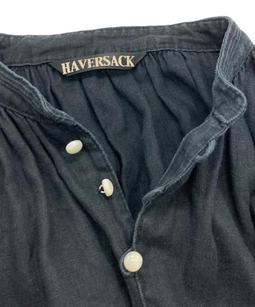 HAVERSACK（ハバーサック）HAVERSACK (ハバーサック) フレンチワークリネンシャツワンピース/ハバーサック/621908 ブラック サイズ:1の古着・服飾アイテム