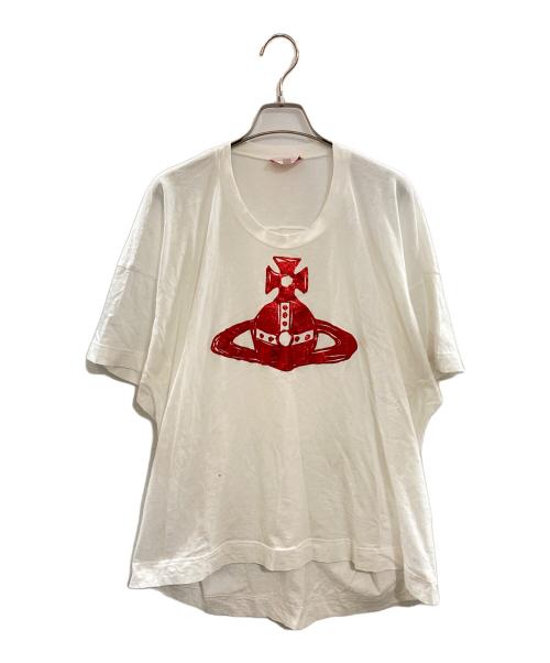 Vivienne Westwood RED LABEL（ヴィヴィアンウエストウッドレッドレーベル）Vivienne Westwood RED LABEL (ヴィヴィアンウエストウッドレッドレーベル) プリントTシャツ/ヴィヴィアンウエストウッドレッドレーベル/16-11-392004 ホワイト サイズ:Ｍの古着・服飾アイテム