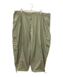 B.BALLSY（ボールジーブラザーズ）の古着「Tromi Loose Double Pocket Balloon Cargo Pants/ボールジーブラザーズ/AZR-BL-0001-040」｜カーキ