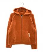 stussyステューシー）の古着「CHUNKY KNIT ZIP HOODIE/ステューシー/117200」｜オレンジ