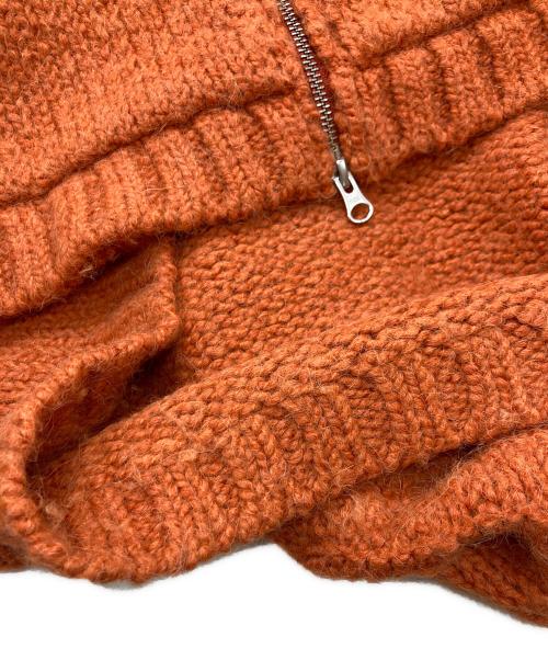 stussy（ステューシー）stussy (ステューシー) CHUNKY KNIT ZIP HOODIE/ステューシー/117200 オレンジ サイズ:Ｌの古着・服飾アイテム