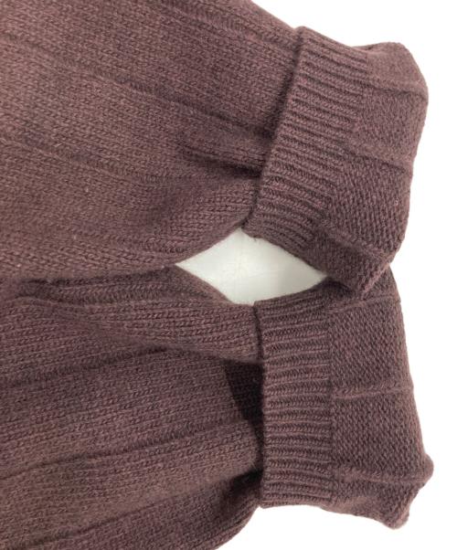 LACOSTE（ラコステ）LACOSTE (ラコステ) VAINL ARCHIVE (ヴァイナルアーカイブ) カシミヤ混ニットカーディガン/ラコステ/ヴァイナルアーカイブ/AH013PL/BEAUTY&YOUTH別注 ブラウン サイズ:4の古着・服飾アイテム