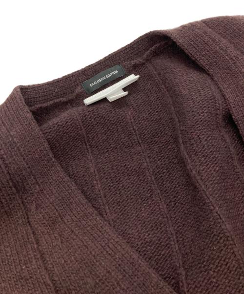 LACOSTE（ラコステ）LACOSTE (ラコステ) VAINL ARCHIVE (ヴァイナルアーカイブ) カシミヤ混ニットカーディガン/ラコステ/ヴァイナルアーカイブ/AH013PL/BEAUTY&YOUTH別注 ブラウン サイズ:4の古着・服飾アイテム