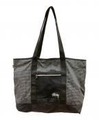 stussyステューシー）の古着「RIPSTOP NYLON TOTE BAG/ステューシー/134186」｜ブラック