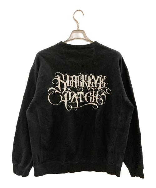 BlackEyePatch（ブラックアイパッチ）BlackEyePatch (ブラックアイパッチ) APHRODITE GANG (アフロディーテギャング) 刺繍スウェット/ブラックアイパッチ/アフロディーテギャング ブラック サイズ:XLの古着・服飾アイテム