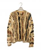 Coogiクージー）の古着「3Dニット/クージー」｜ベージュ