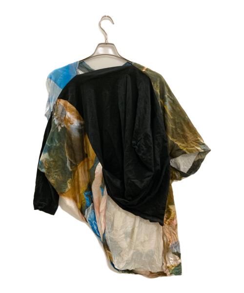 Vivienne Westwood man（ヴィヴィアン ウェストウッド マン）Vivienne Westwood man (ヴィヴィアン ウェストウッド マン) アシンメトリーカットソー/ヴィヴィアン ウェストウッド マン/VW-LP-83446 ブルー×ブラック サイズ:Freeの古着・服飾アイテム