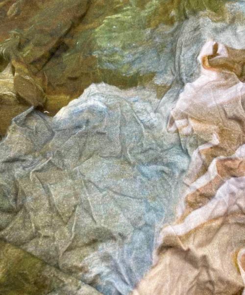 Vivienne Westwood man（ヴィヴィアン ウェストウッド マン）Vivienne Westwood man (ヴィヴィアン ウェストウッド マン) アシンメトリーカットソー/ヴィヴィアン ウェストウッド マン/VW-LP-83446 ブルー×ブラック サイズ:Freeの古着・服飾アイテム