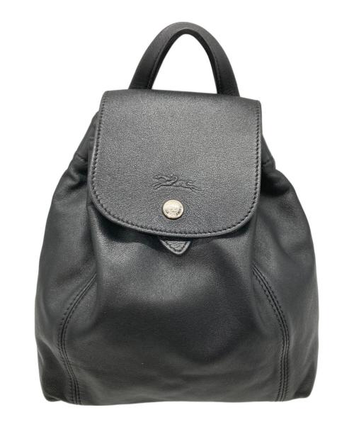 LONGCHAMP（ロンシャン）LONGCHAMP (ロンシャン) LE PLIAGE CUIR バックパック/ロンシャン/L1306737001 ブラックの古着・服飾アイテム