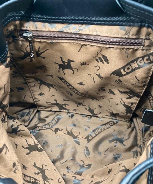 LONGCHAMP（ロンシャン）LONGCHAMP (ロンシャン) LE PLIAGE CUIR バックパック/ロンシャン/L1306737001 ブラックの古着・服飾アイテム