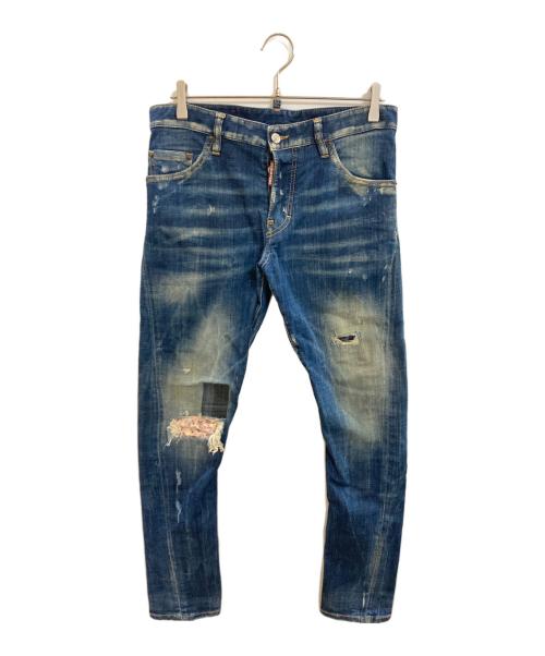 DSQUARED2（ディースクエアード）DSQUARED2 (ディースクエアード) Sexy Twist Jean/デニムパンツ/ディースクエアード/S71LB0332 ブルー サイズ:Ｍの古着・服飾アイテム