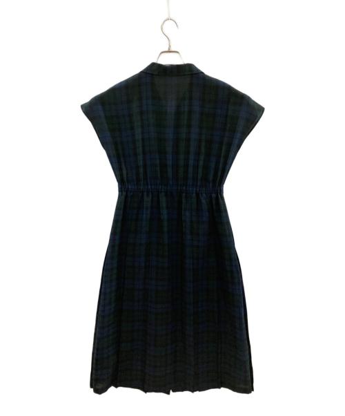 MACKINTOSH PHILOSOPHY（マッキントッシュ フィロソフィー）MACKINTOSH PHILOSOPHY (マッキントッシュ フィロソフィー) チェックシャツワンピース/マッキントッシュ フィロソフィー/H5J33-565-29 グリーン サイズ:Ｍの古着・服飾アイテム