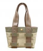 A.D.M.J.エーディーエムジェイ）の古着「トートバッグ/エーディーエムジェイ」｜グレー×ピンク