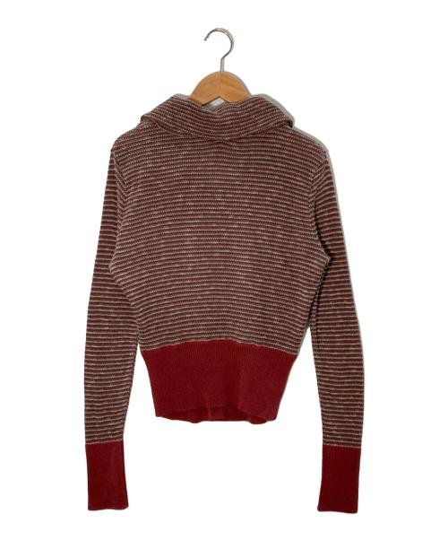 Vivienne Westwood RED LABEL（ヴィヴィアンウエストウッドレッドレーベル）Vivienne Westwood RED LABEL (ヴィヴィアンウエストウッドレッドレーベル) ニットカーディガン レッド サイズ:2の古着・服飾アイテム