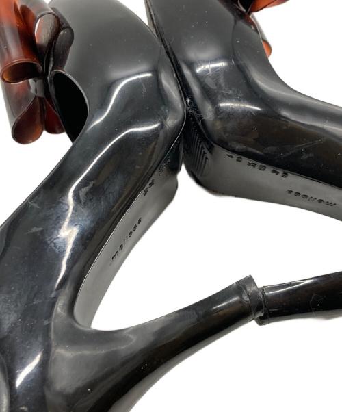 VIVIENNE WESTWOOD ANGLOMANIA+melissa（ヴィヴィアンウエストウッド アングロマニア メリッサ）VIVIENNE WESTWOOD ANGLOMANIA+melissa (ヴィヴィアンウエストウッド アングロマニア メリッサ) ラバーヒールパンプス/ヴィヴィアンウエストウッド アングロマニア メリッサ ブラック サイズ:EUR37の古着・服飾アイテム