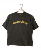 HUMAN MADEヒューマンメイド）の古着「プリントTシャツ」｜グレー×イエロー