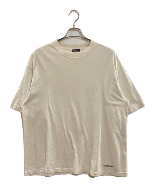 BALENCIAGA（バレンシアガ）BALENCIAGA (バレンシアガ) 刺繍ロゴ半袖Tシャツ/バレンシアガ/541853 アイボリー サイズ:Lの古着・服飾アイテム
