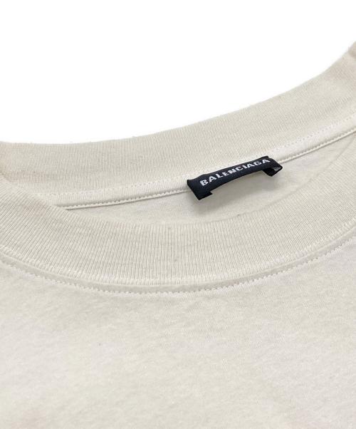 BALENCIAGA（バレンシアガ）BALENCIAGA (バレンシアガ) 刺繍ロゴ半袖Tシャツ/バレンシアガ/541853 アイボリー サイズ:Lの古着・服飾アイテム